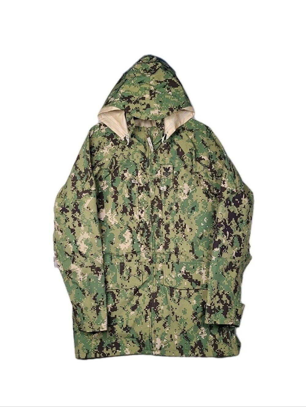 US Navy Type III Working Parka Medium Long Digital Camouflage Hooded USN Goretex
